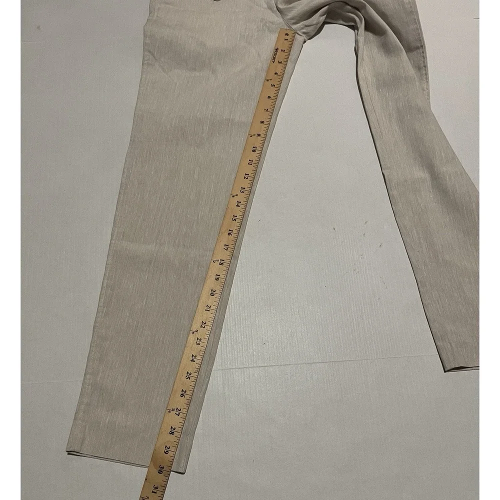 NEW Porter & Ash Pants Mens 29 X‎ 30 Linen Blend Chino Beige Washable Straight